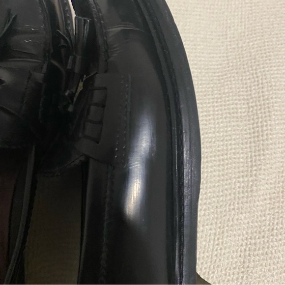 Vero Cuoio Black Tassel Loafers size 38  leather - Picture 15 of 16